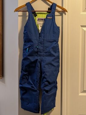 Patagonia Kids Blue Insulated Snow Bib Pants